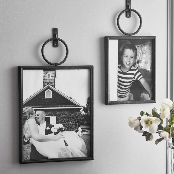 Pottery Barn ~ Weston Hanging Iron Frames - Black - Picture 1 of 5